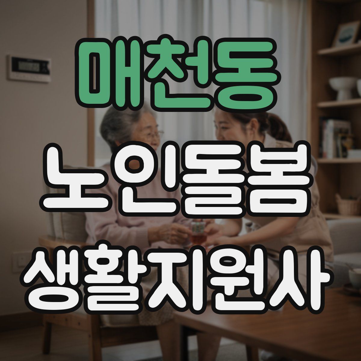 매천동 노인돌봄생활지원사 자격증
