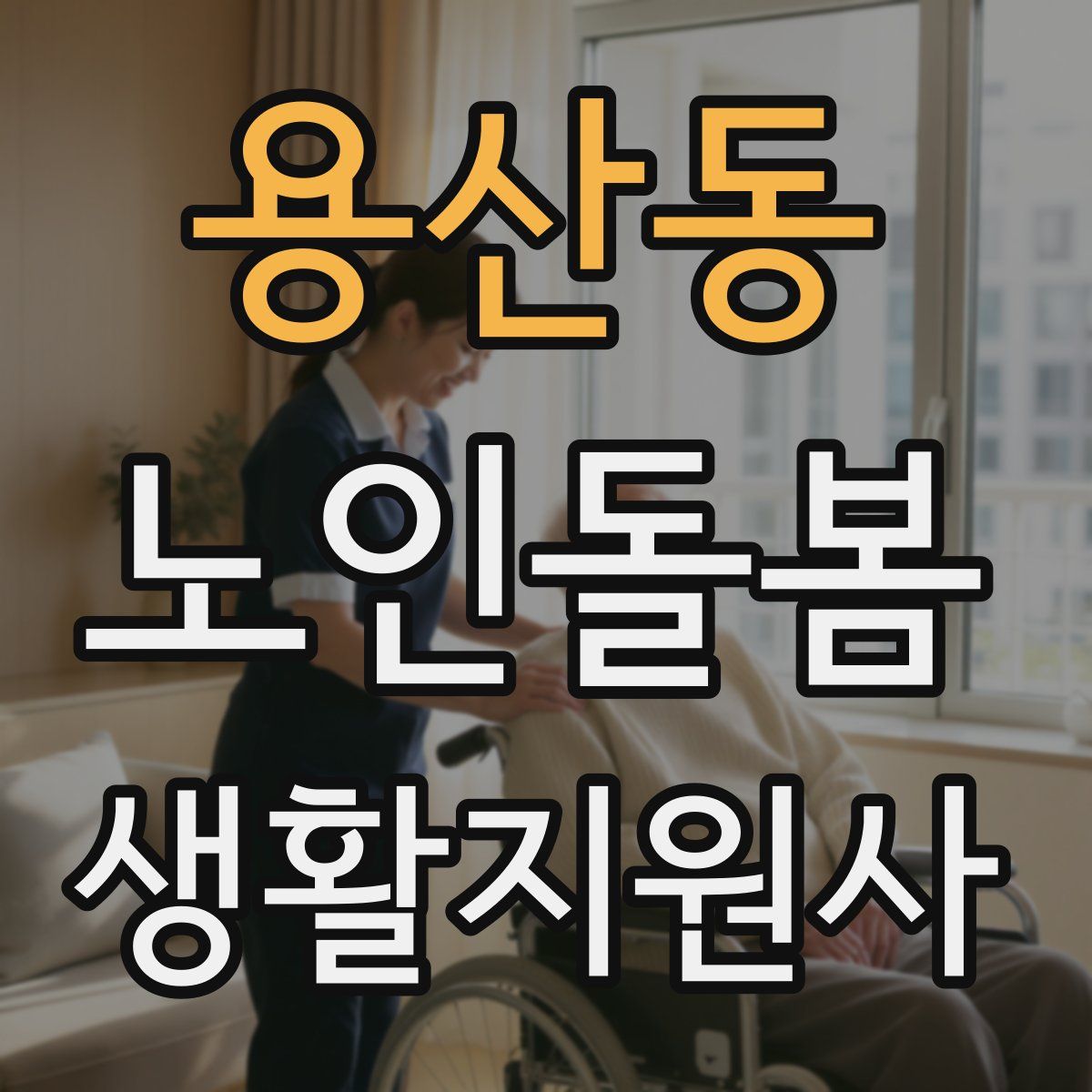 용산동 노인돌봄생활지원사 자격증