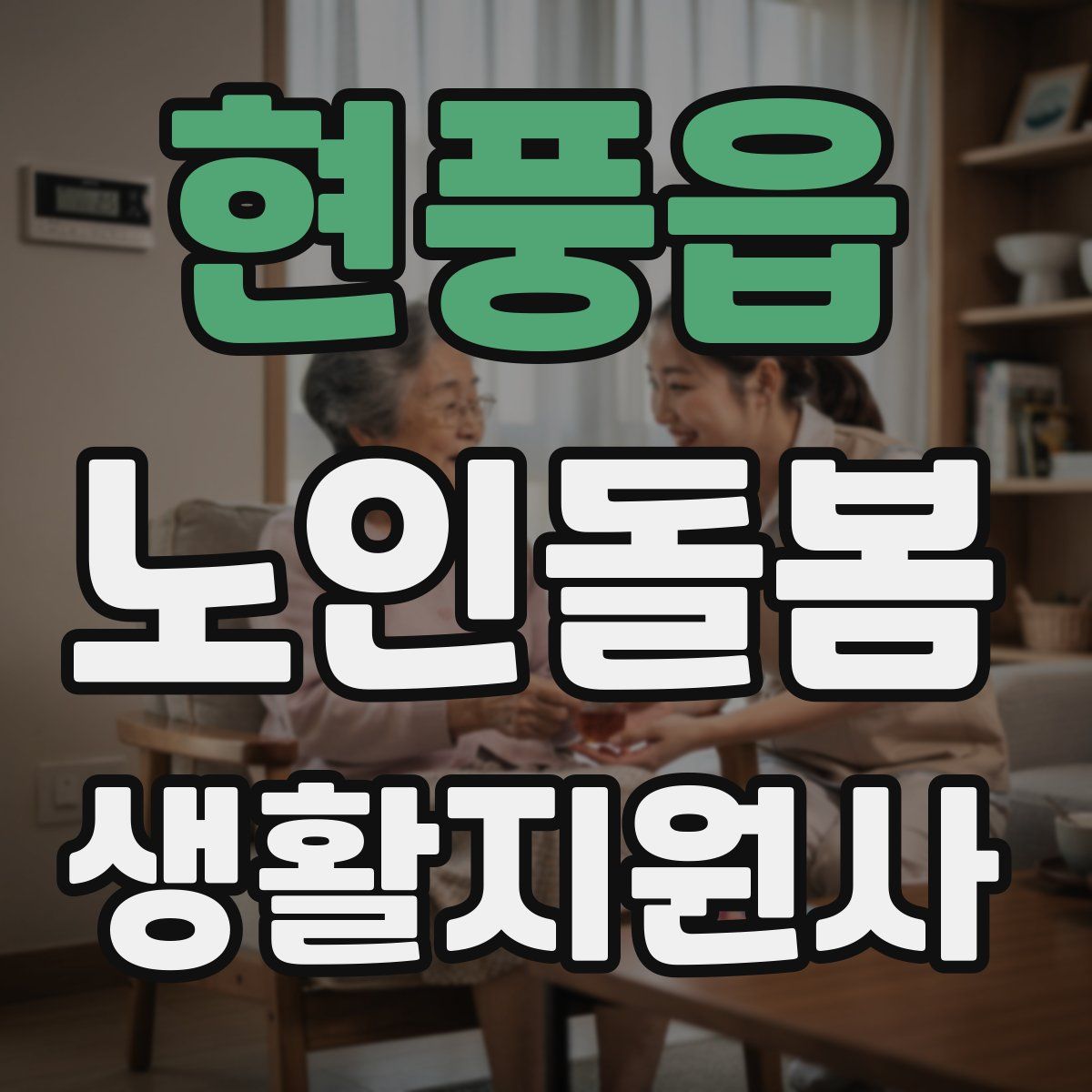 현풍읍 노인돌봄생활지원사 자격증