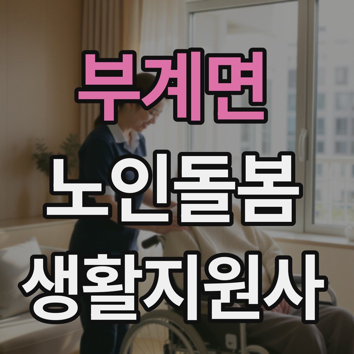부계면 노인돌봄생활지원사 자격증