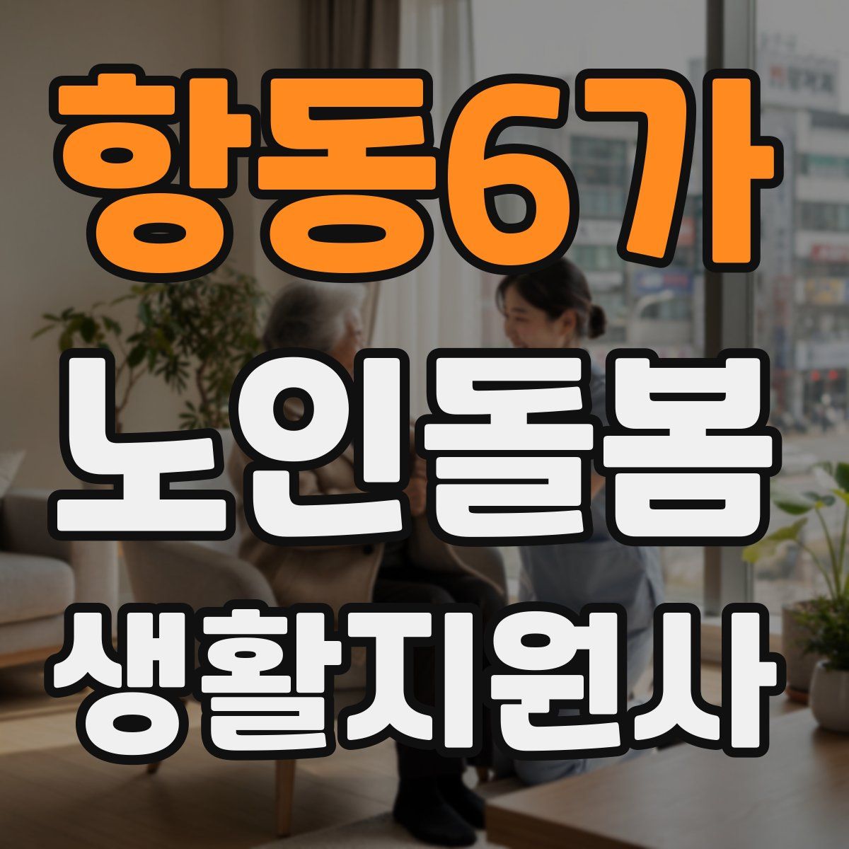 항동6가 노인돌봄생활지원사 자격증