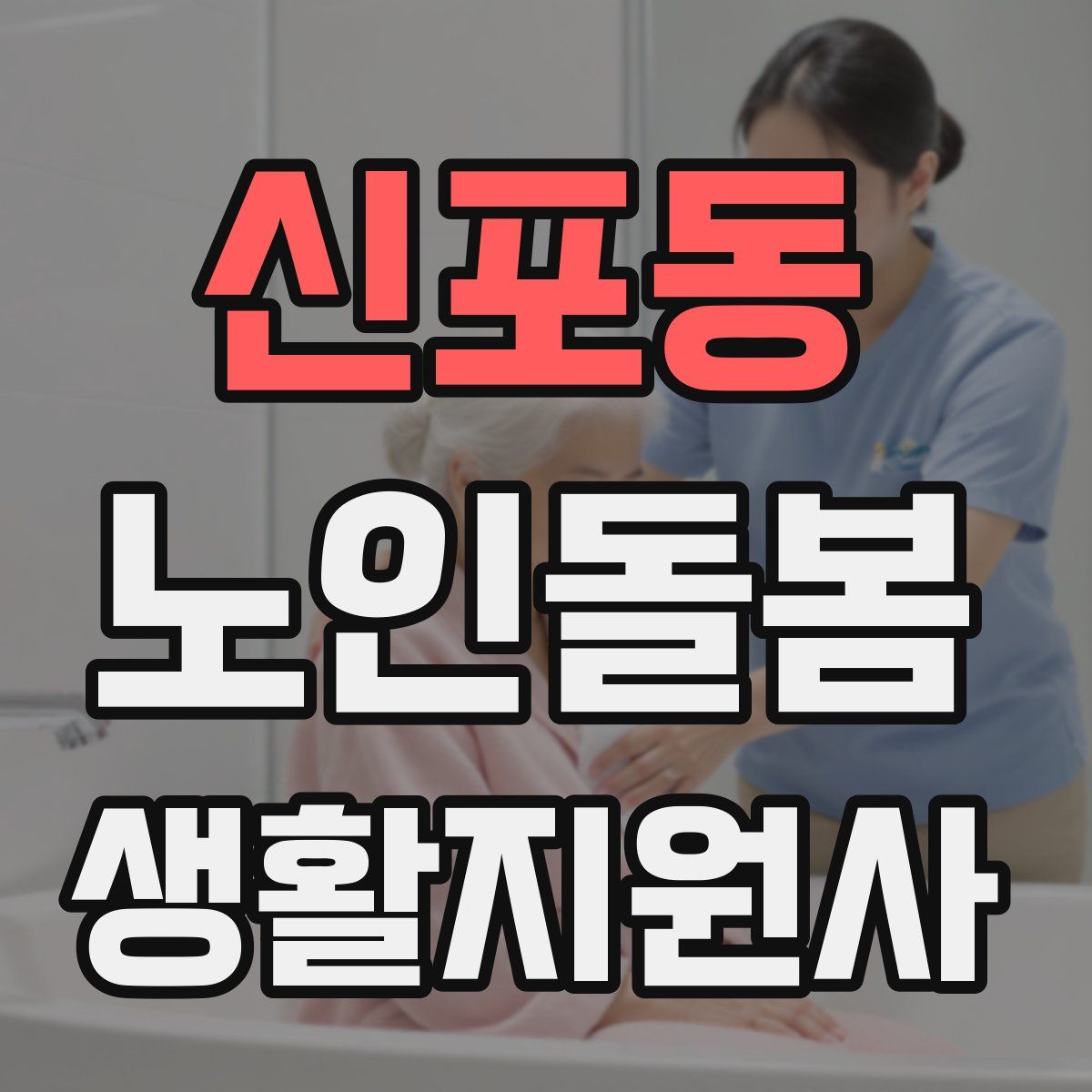 신포동 노인돌봄생활지원사 자격증
