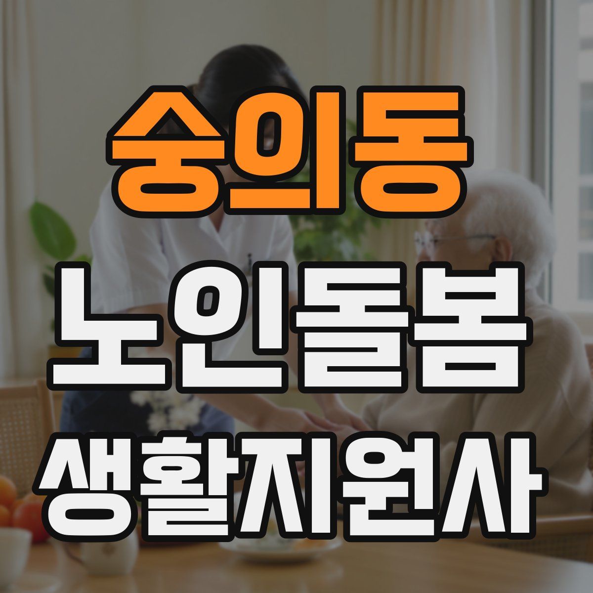 숭의동 노인돌봄생활지원사 자격증