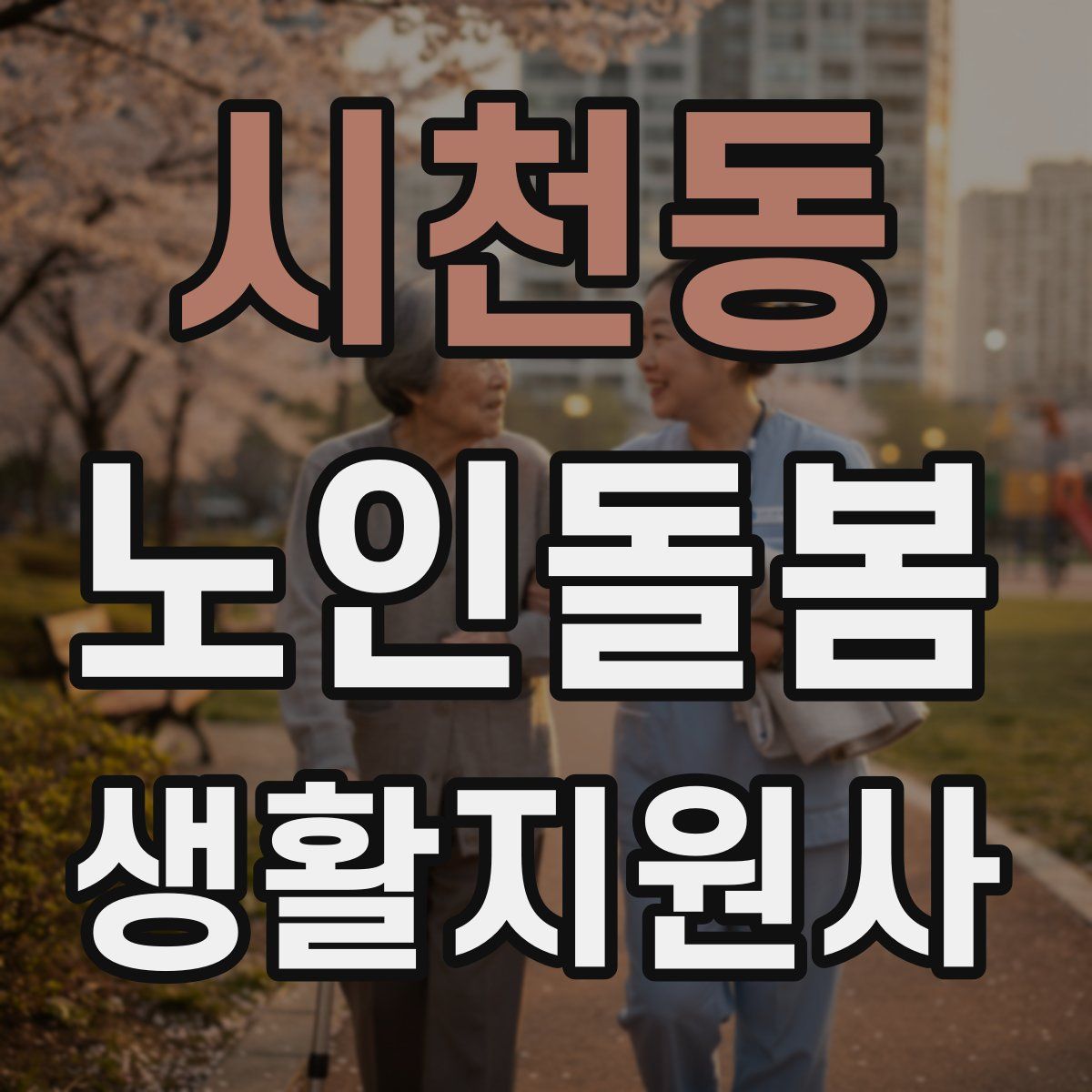 시천동 노인돌봄생활지원사 자격증