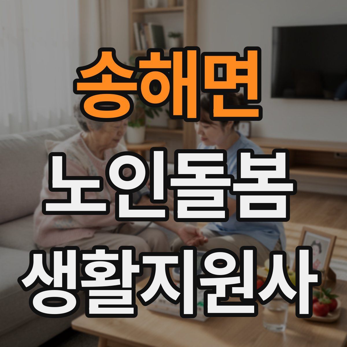 송해면 노인돌봄생활지원사 자격증