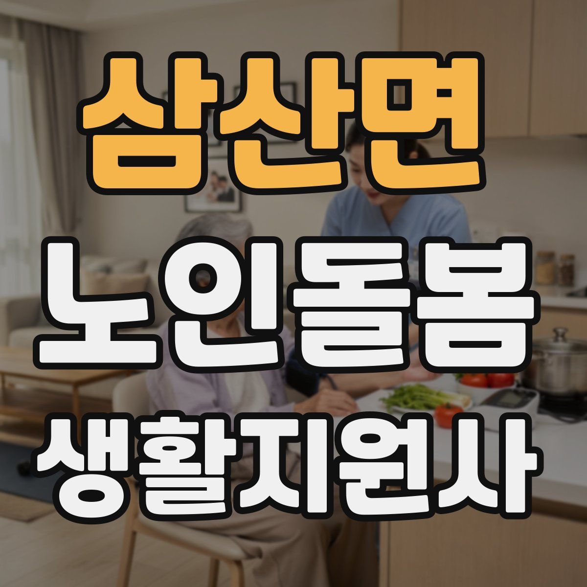 삼산면 노인돌봄생활지원사 자격증