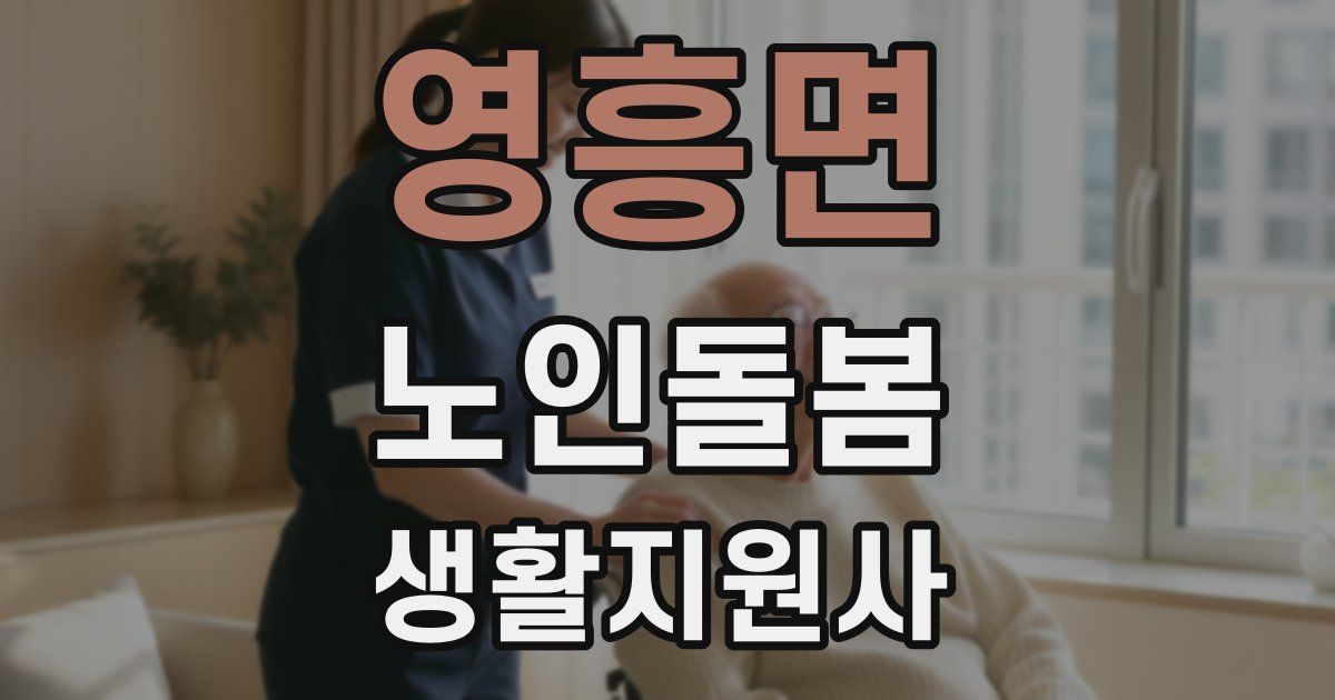 영흥면 노인돌봄생활지원사 자격증