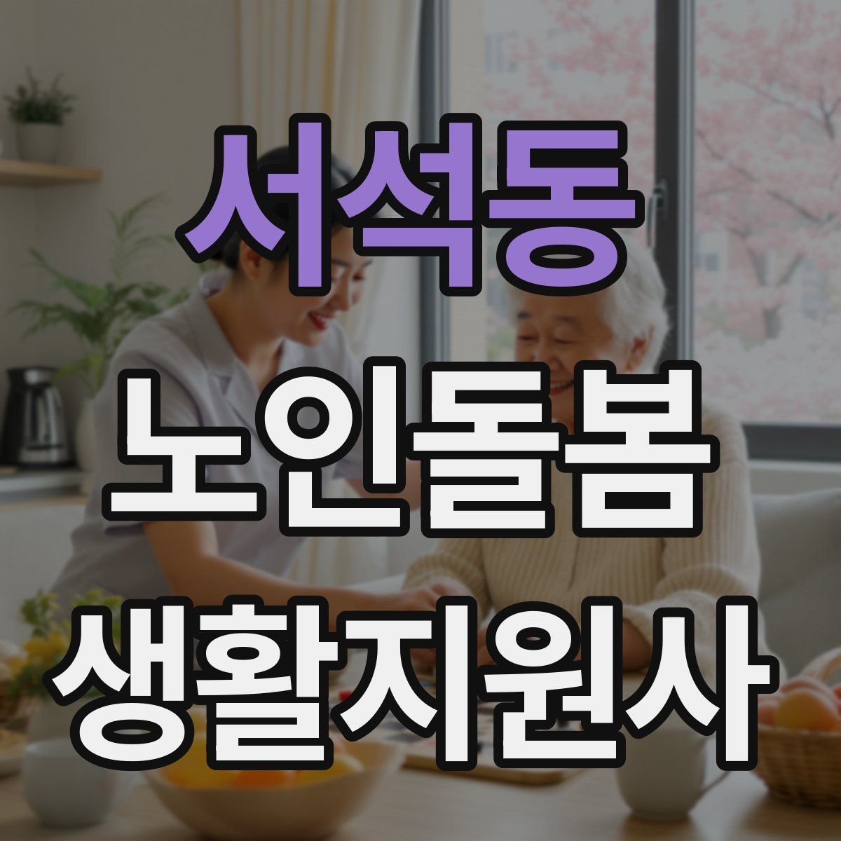 서석동 노인돌봄생활지원사 자격증