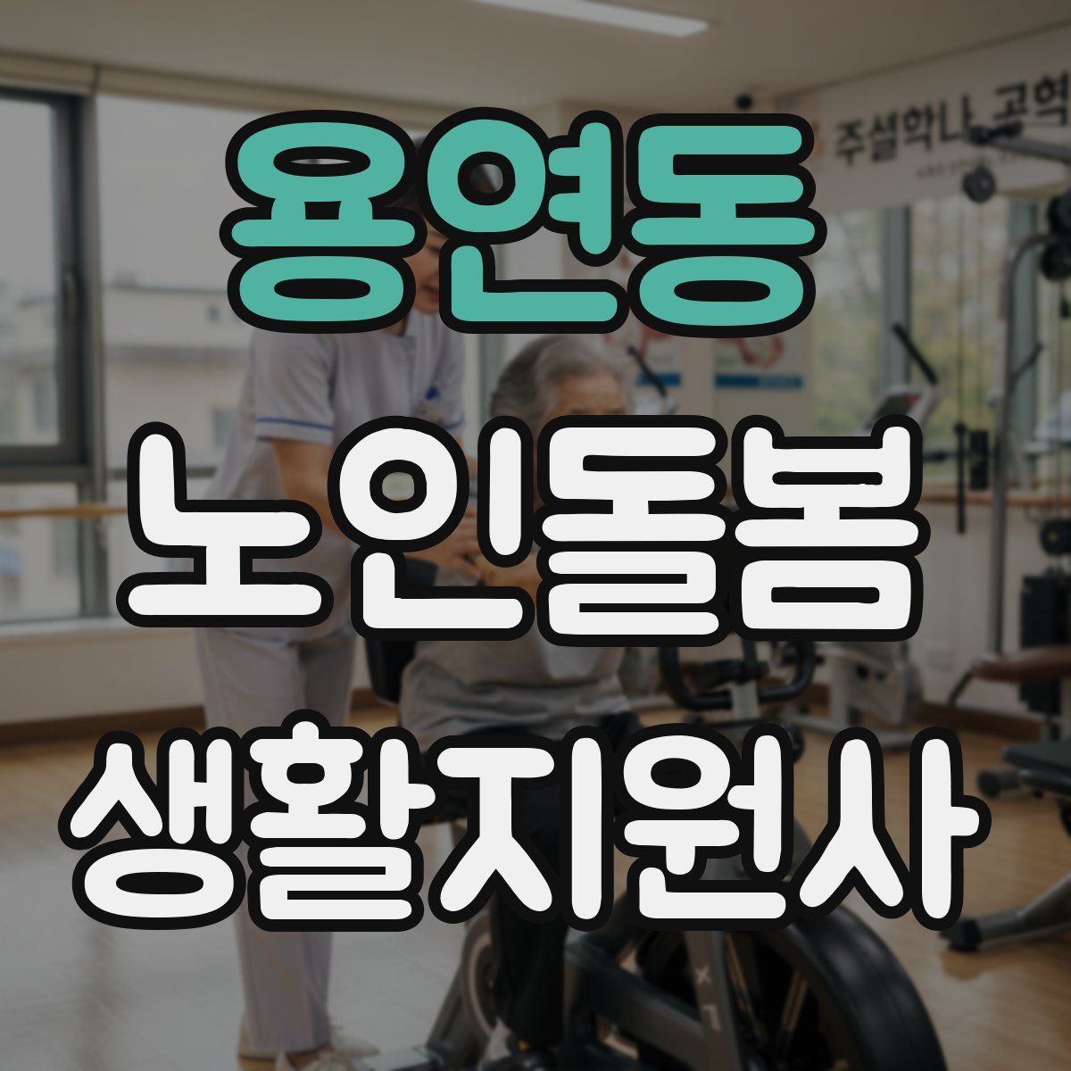 용연동 노인돌봄생활지원사 자격증