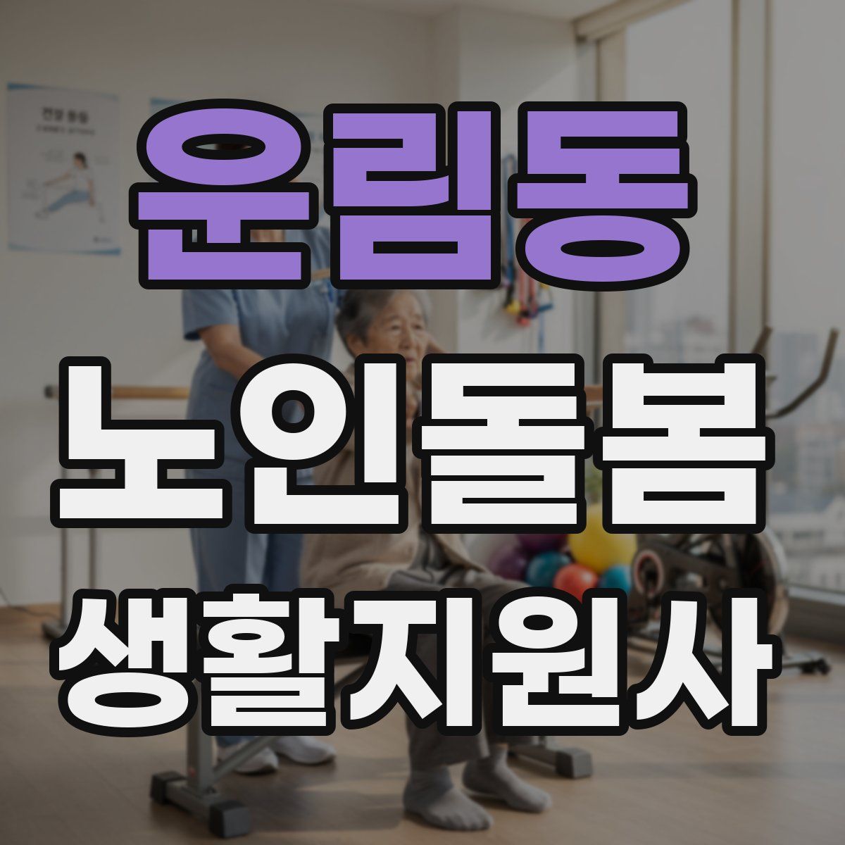 운림동 노인돌봄생활지원사 자격증