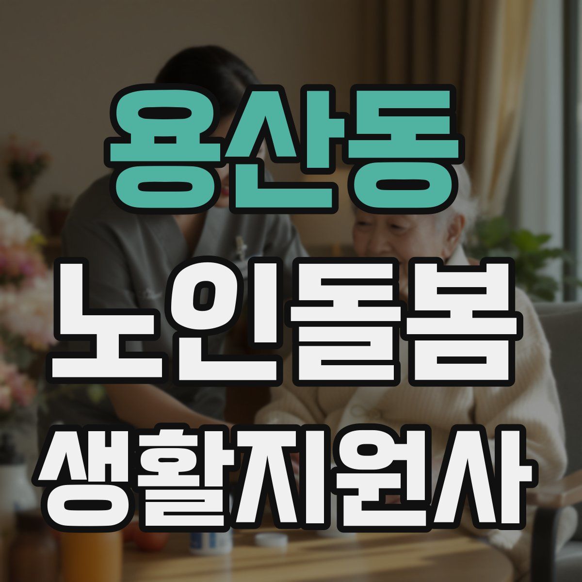 용산동 노인돌봄생활지원사 자격증