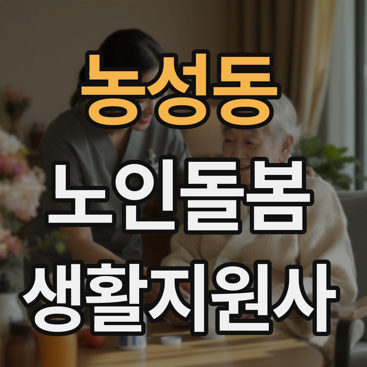 농성동 노인돌봄생활지원사 자격증
