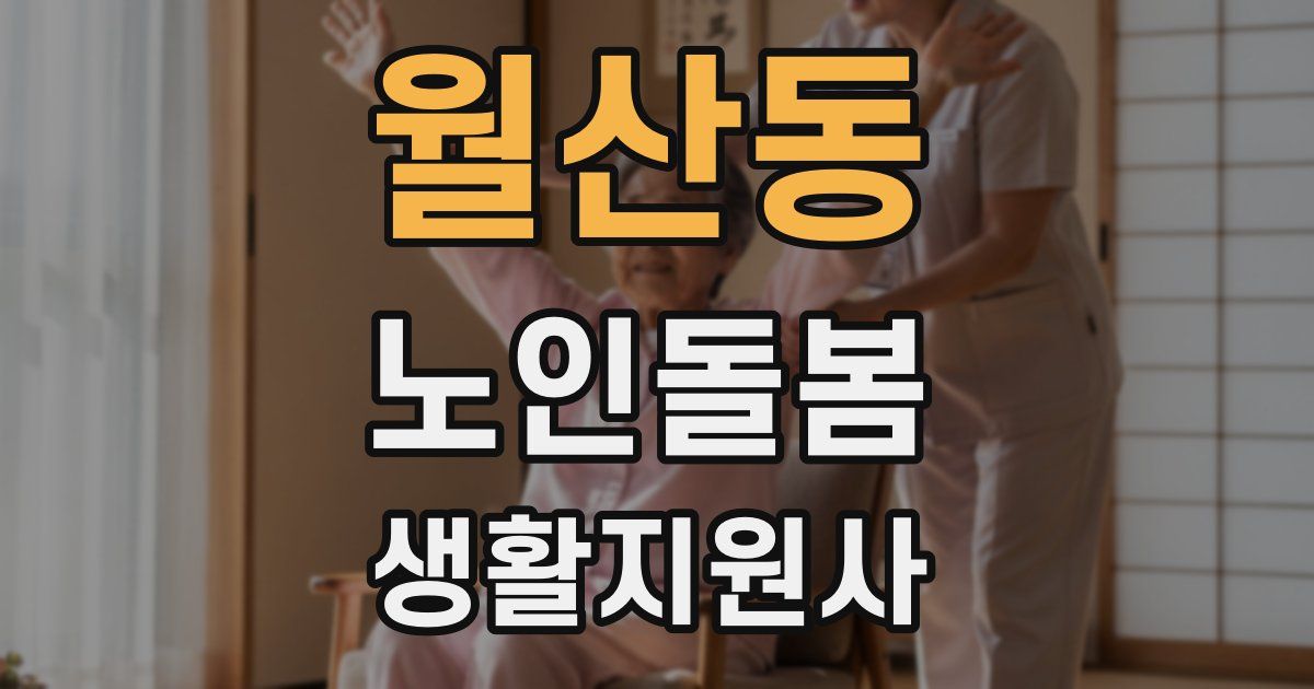 월산동 노인돌봄생활지원사 자격증