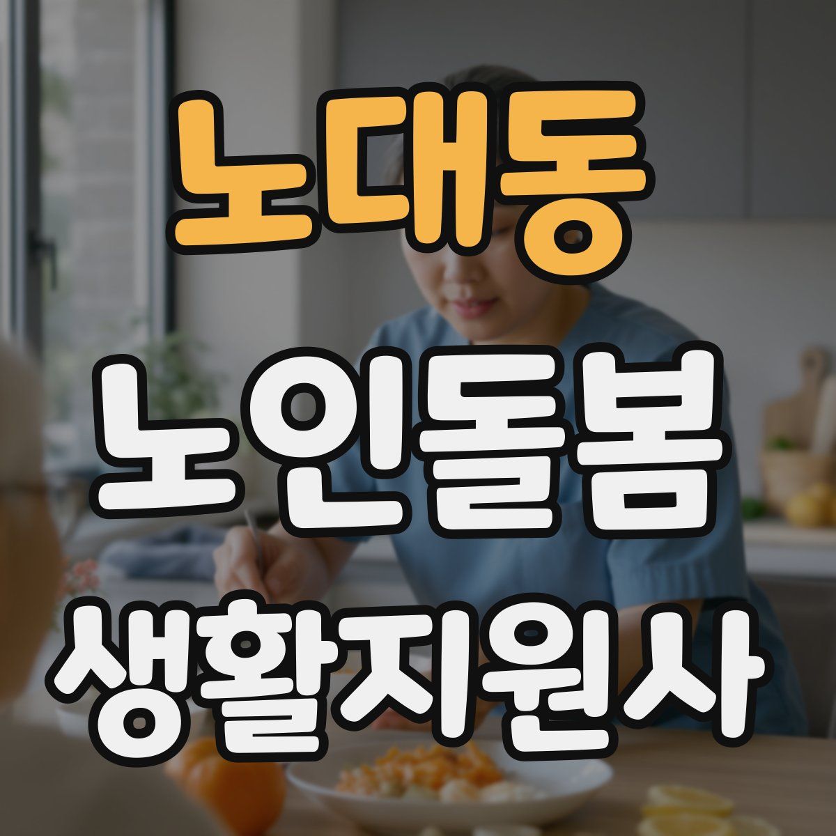 노대동 노인돌봄생활지원사 자격증