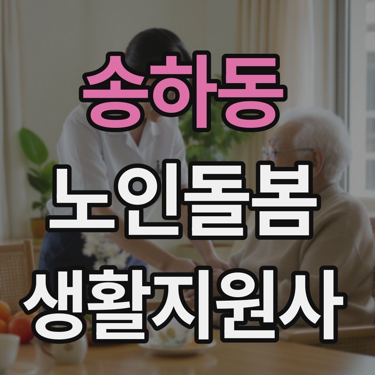 송하동 노인돌봄생활지원사 자격증 한 번에 이해하는 업무 핵심 정리