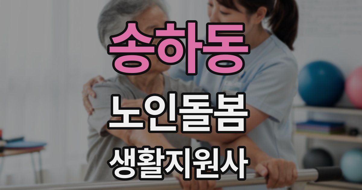 송하동 노인돌봄생활지원사 자격증