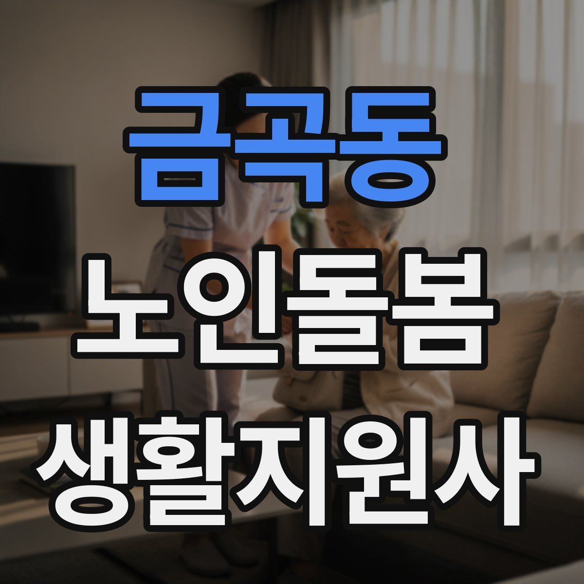 금곡동 노인돌봄생활지원사 자격증