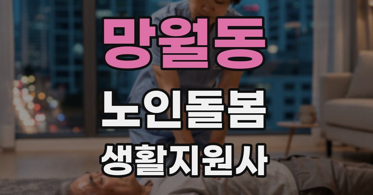 망월동 노인돌봄생활지원사 자격증