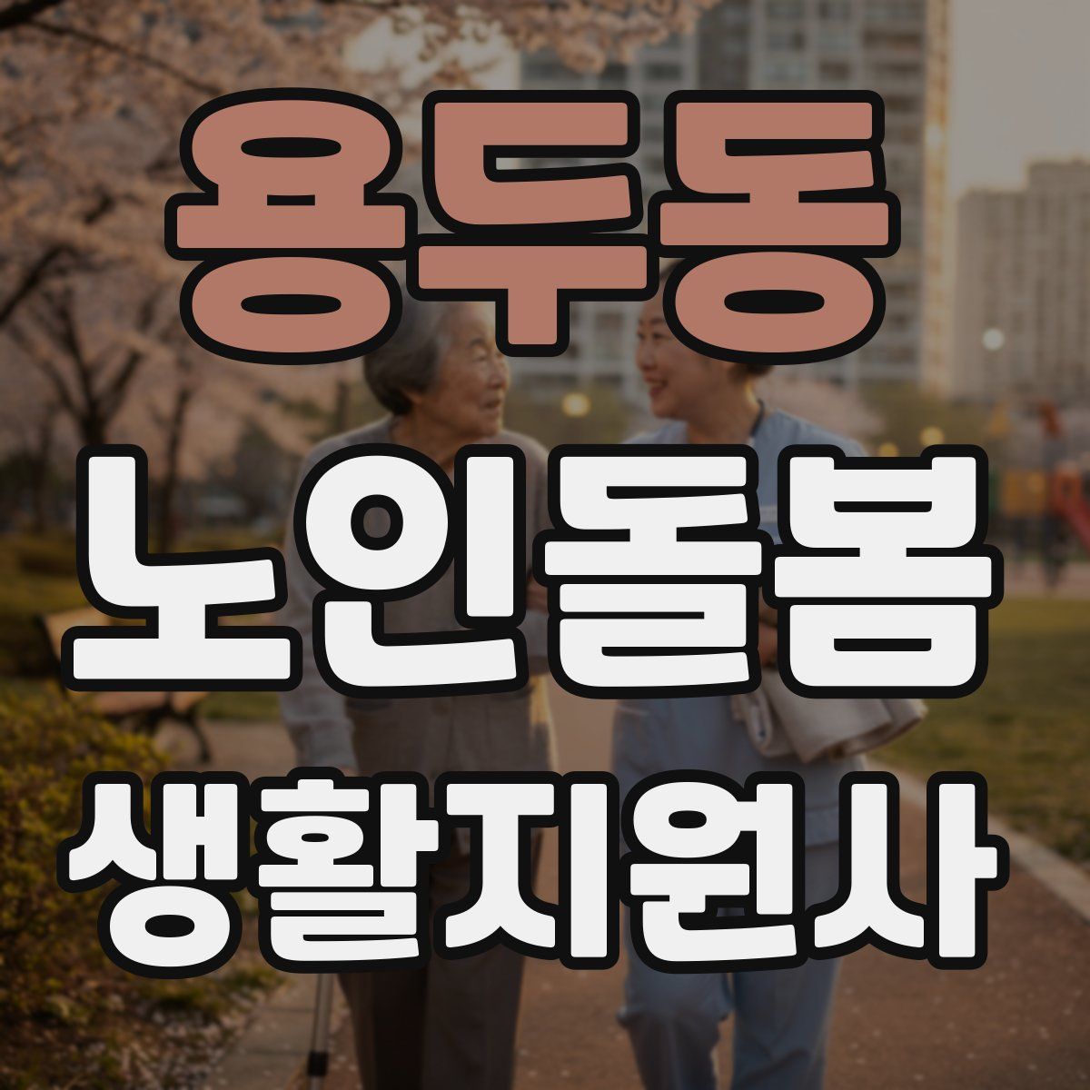 용두동 노인돌봄생활지원사 자격증