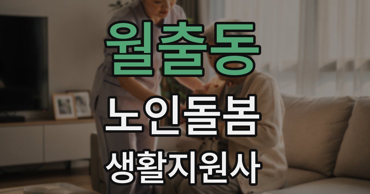 월출동 노인돌봄생활지원사 자격증