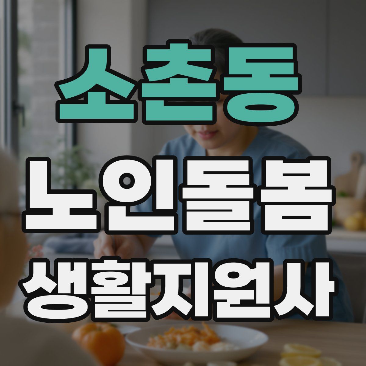 소촌동 노인돌봄생활지원사 자격증