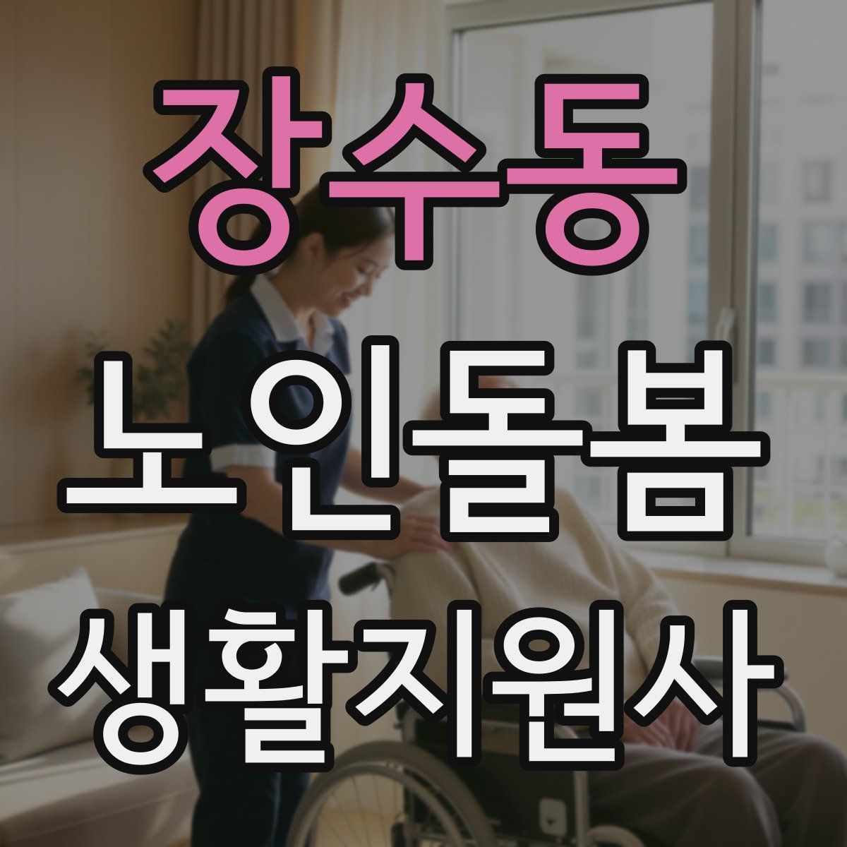 장수동 노인돌봄생활지원사 자격증