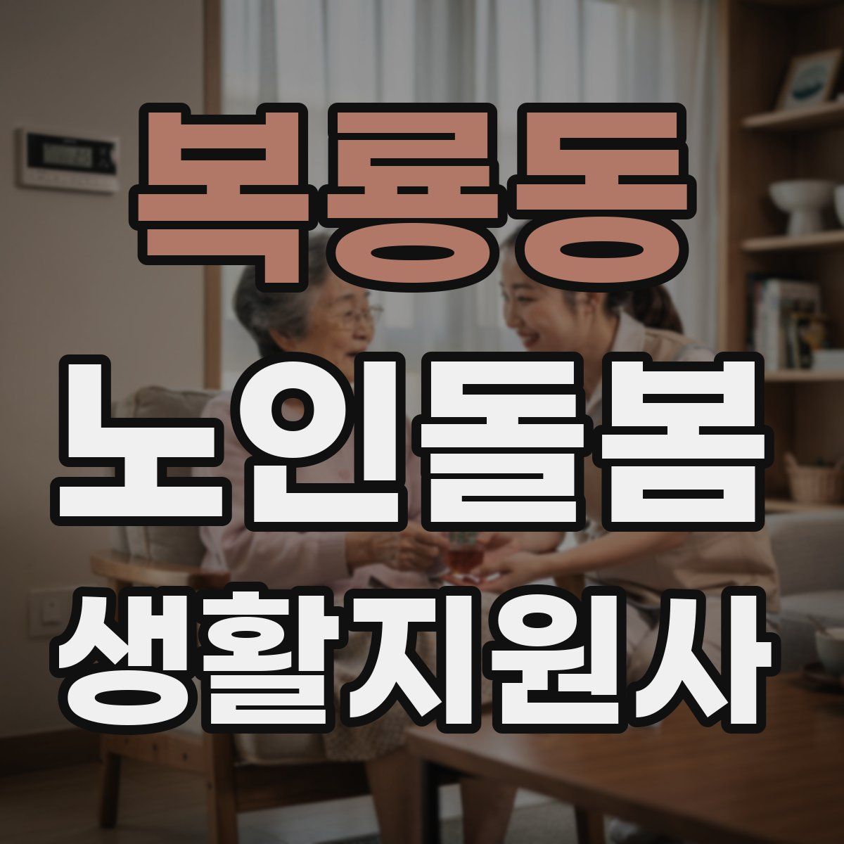 복룡동 노인돌봄생활지원사 자격증