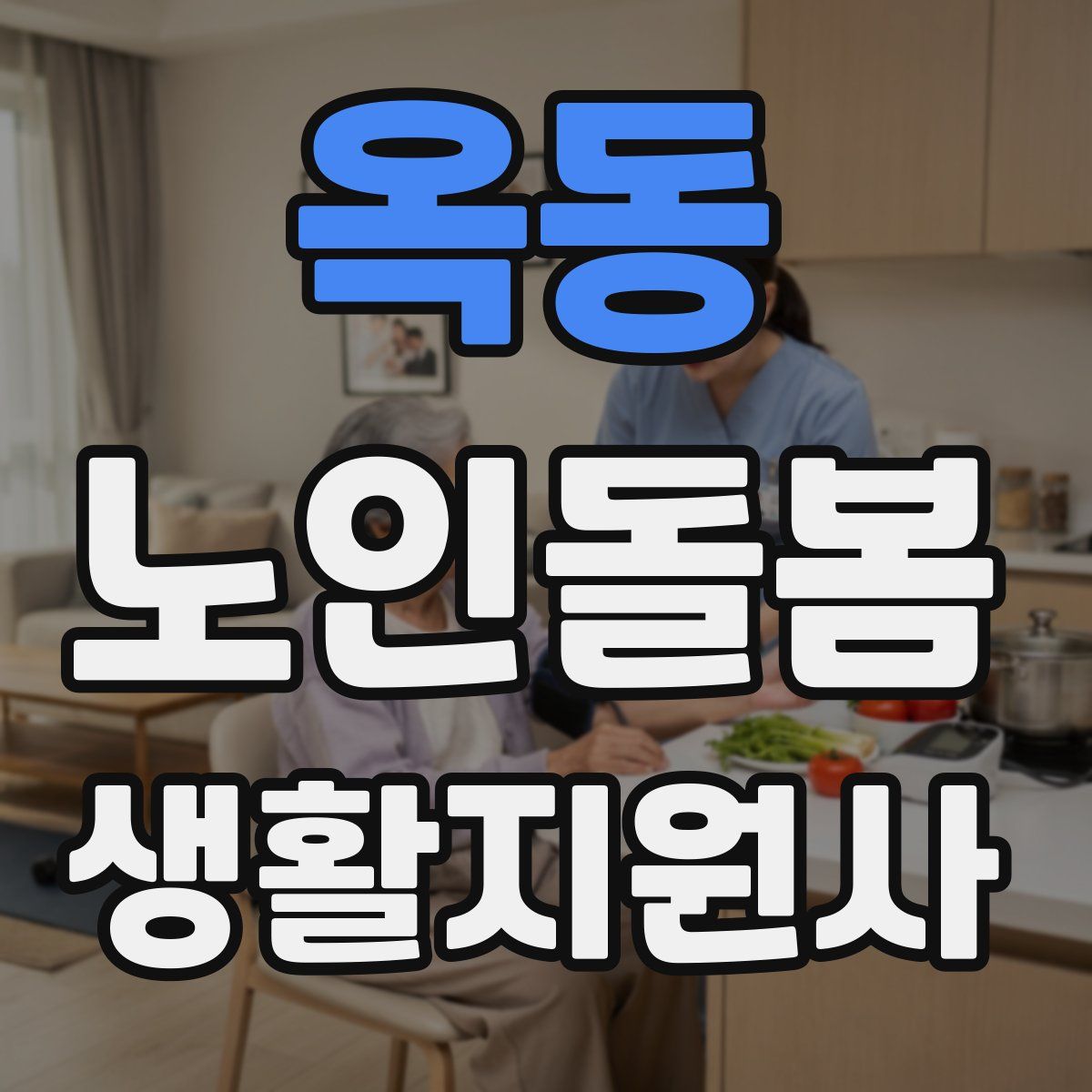 옥동 노인돌봄생활지원사 자격증