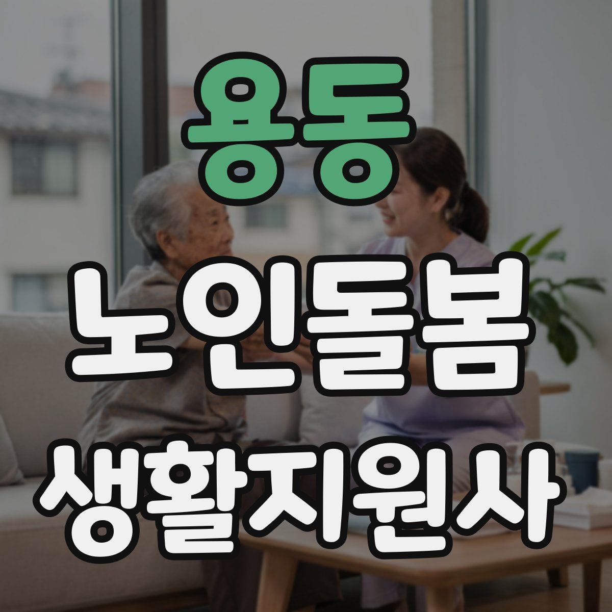 용동 노인돌봄생활지원사 자격증