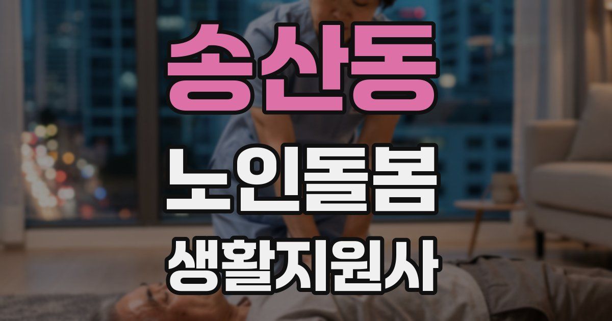 송산동 노인돌봄생활지원사 자격증