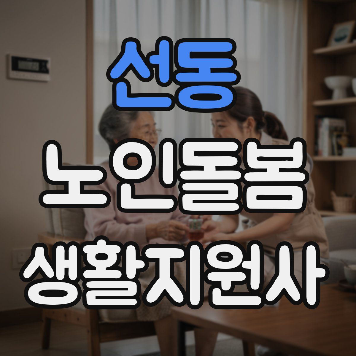 선동 노인돌봄생활지원사 자격증