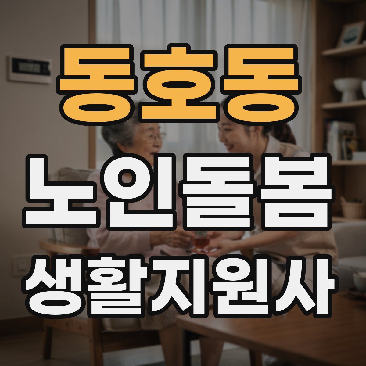 동호동 노인돌봄생활지원사 자격증