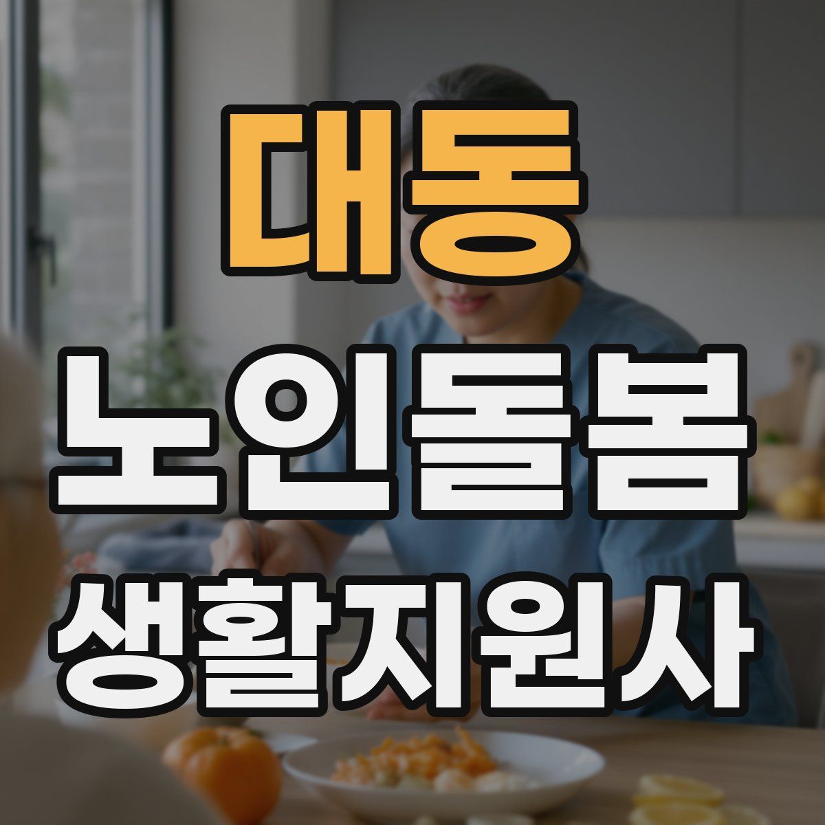 대동 노인돌봄생활지원사 자격증