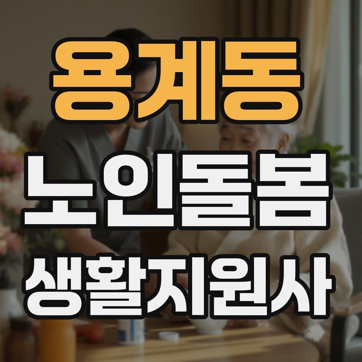 용계동 노인돌봄생활지원사 자격증