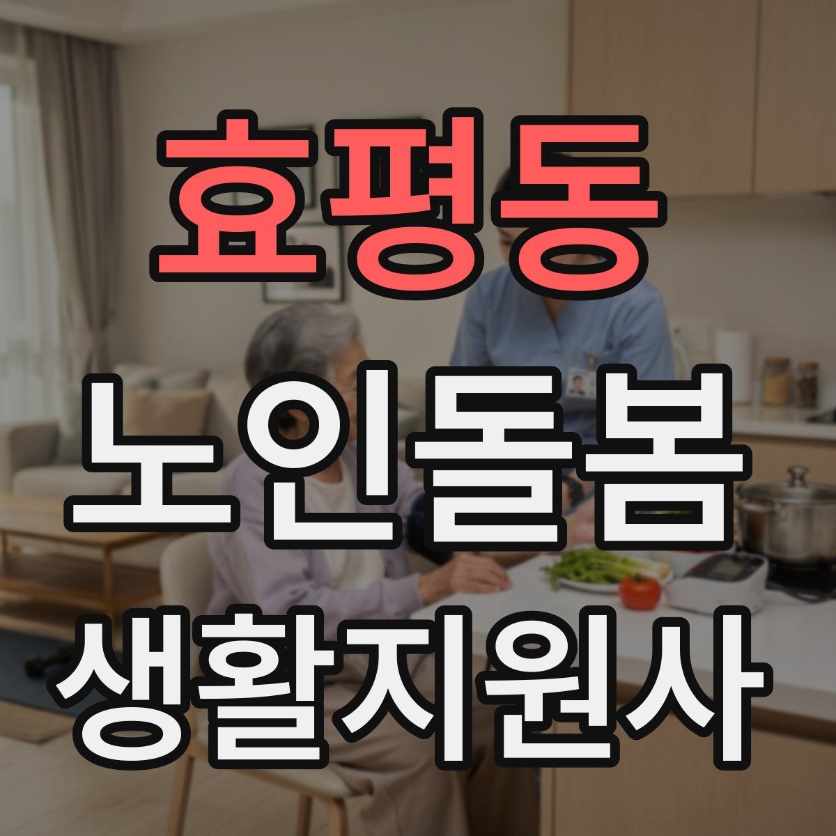 효평동 노인돌봄생활지원사 자격증