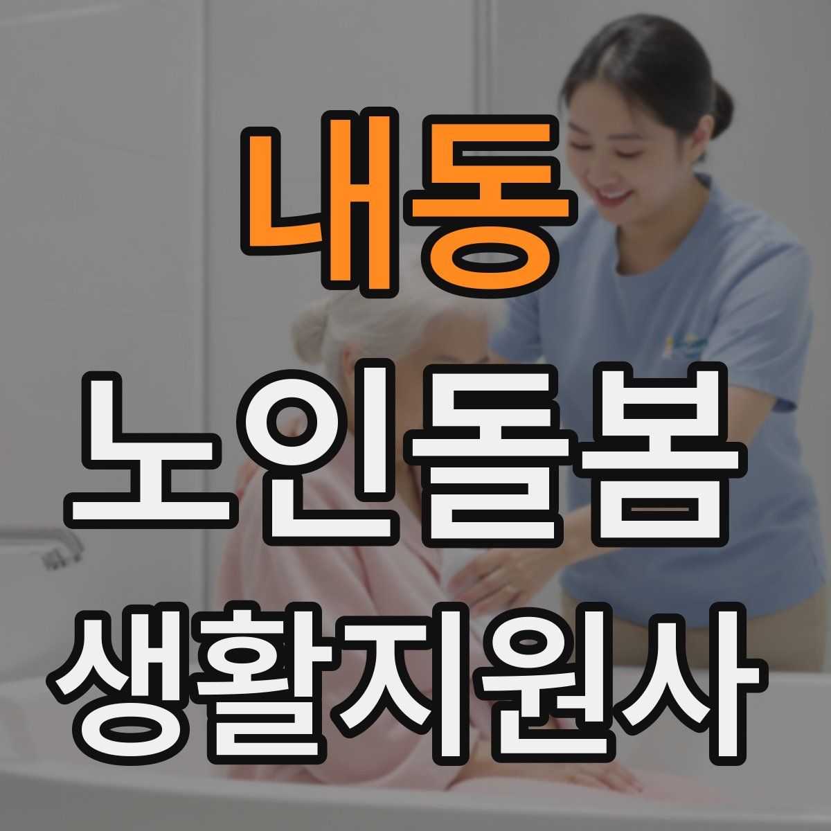 내동 노인돌봄생활지원사 자격증