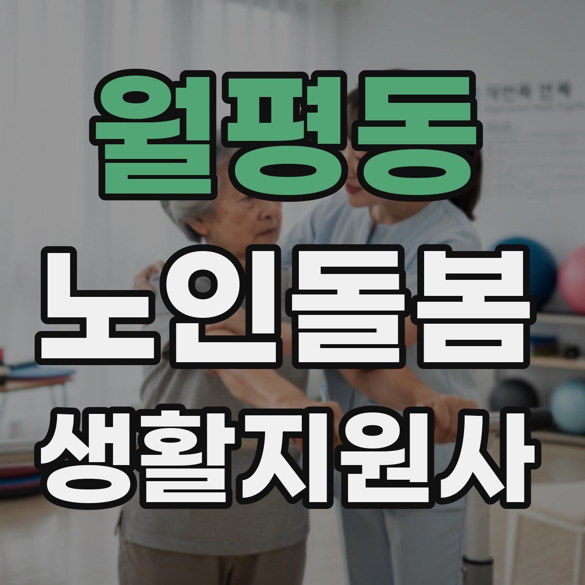 월평동 노인돌봄생활지원사 자격증