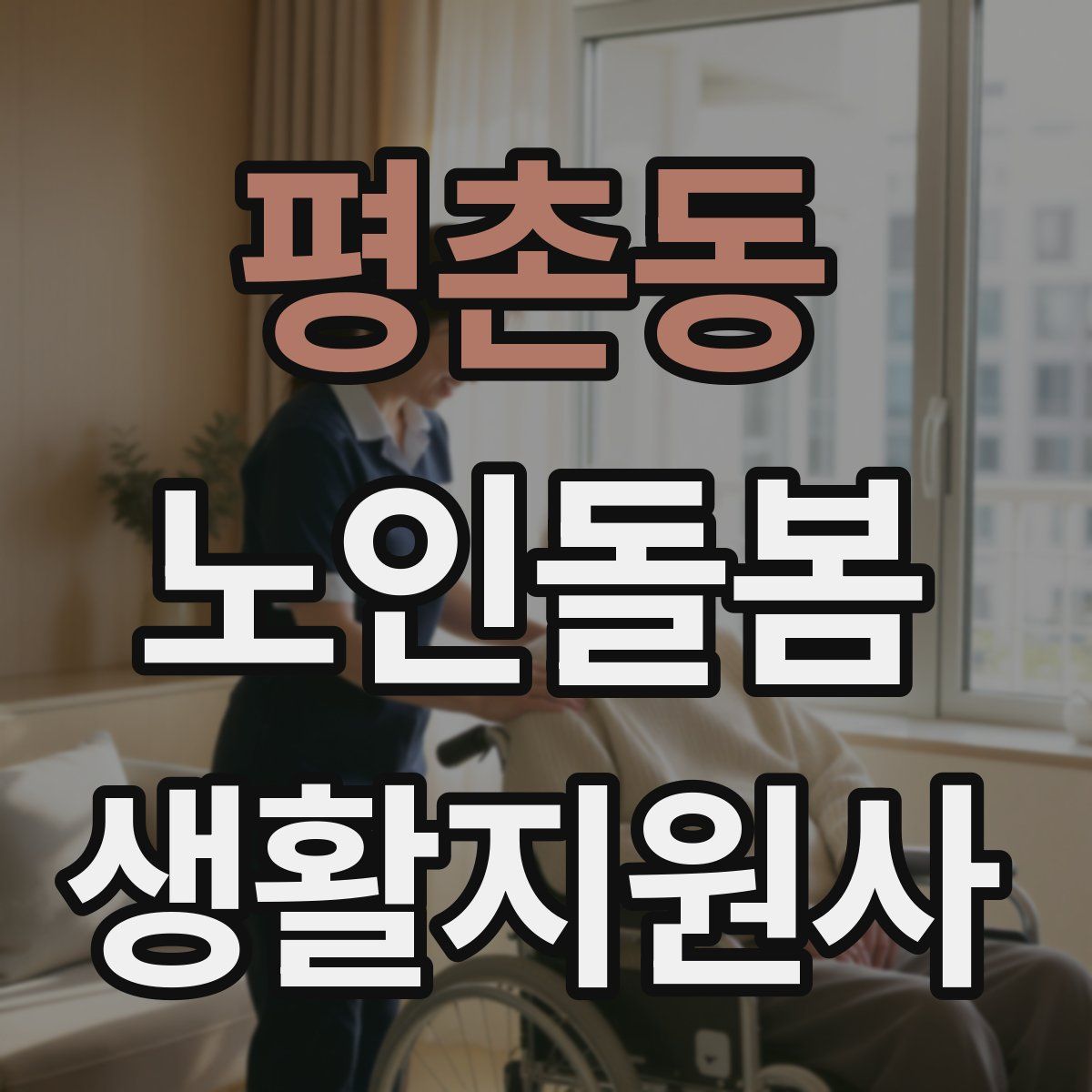 평촌동 노인돌봄생활지원사 자격증