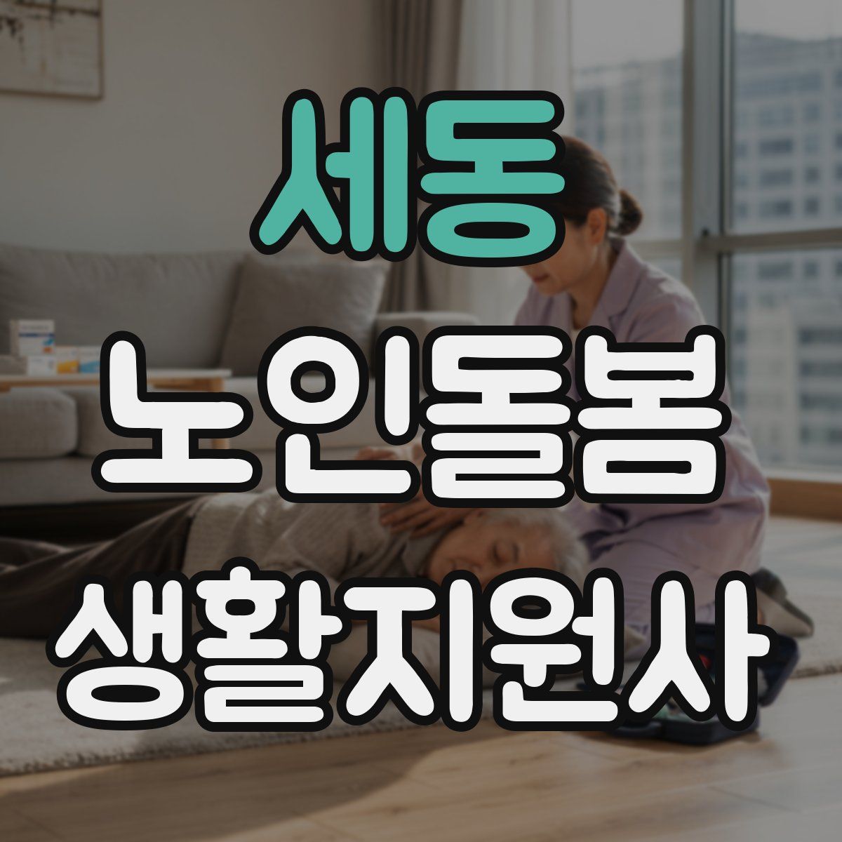 세동 노인돌봄생활지원사 자격증
