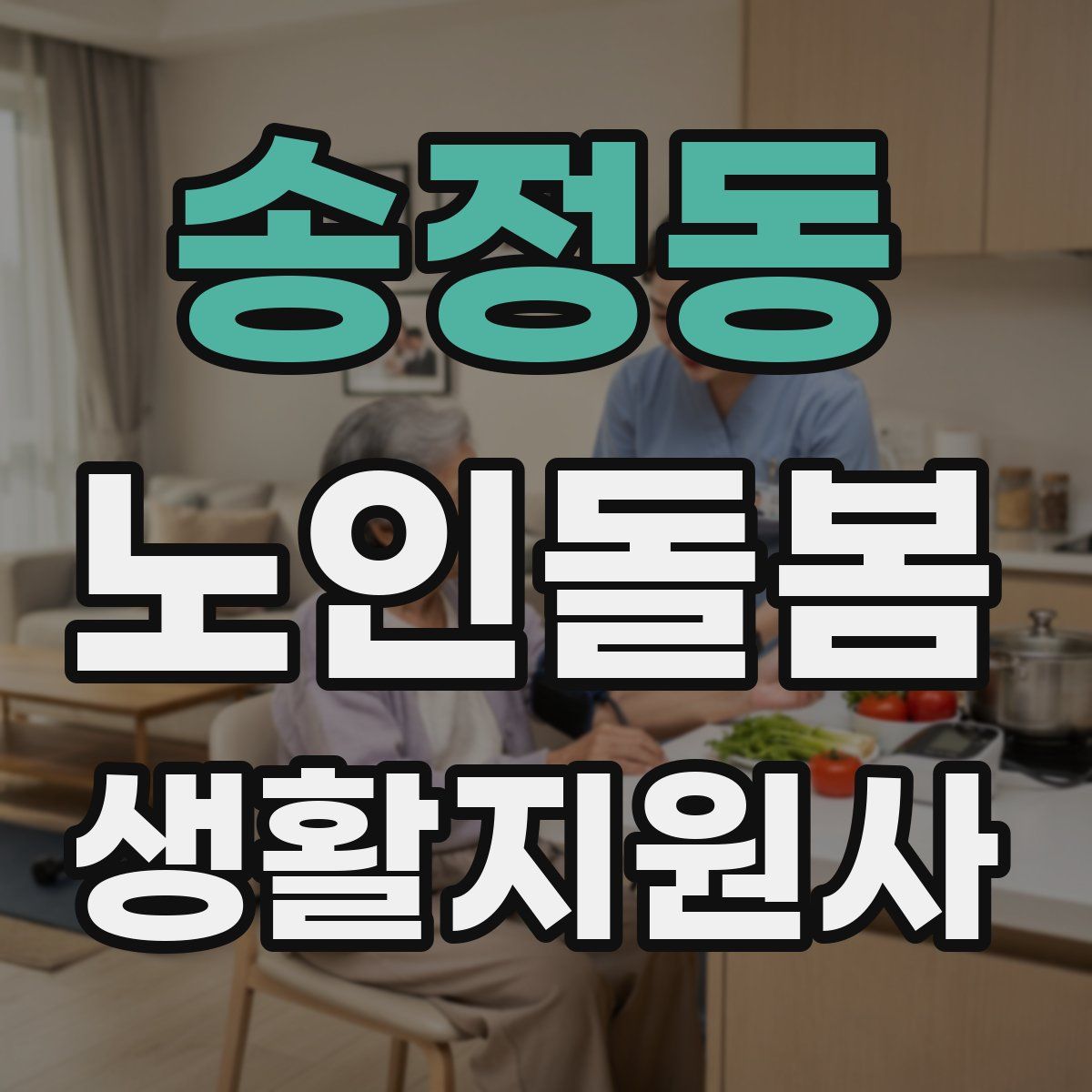 송정동 노인돌봄생활지원사 자격증