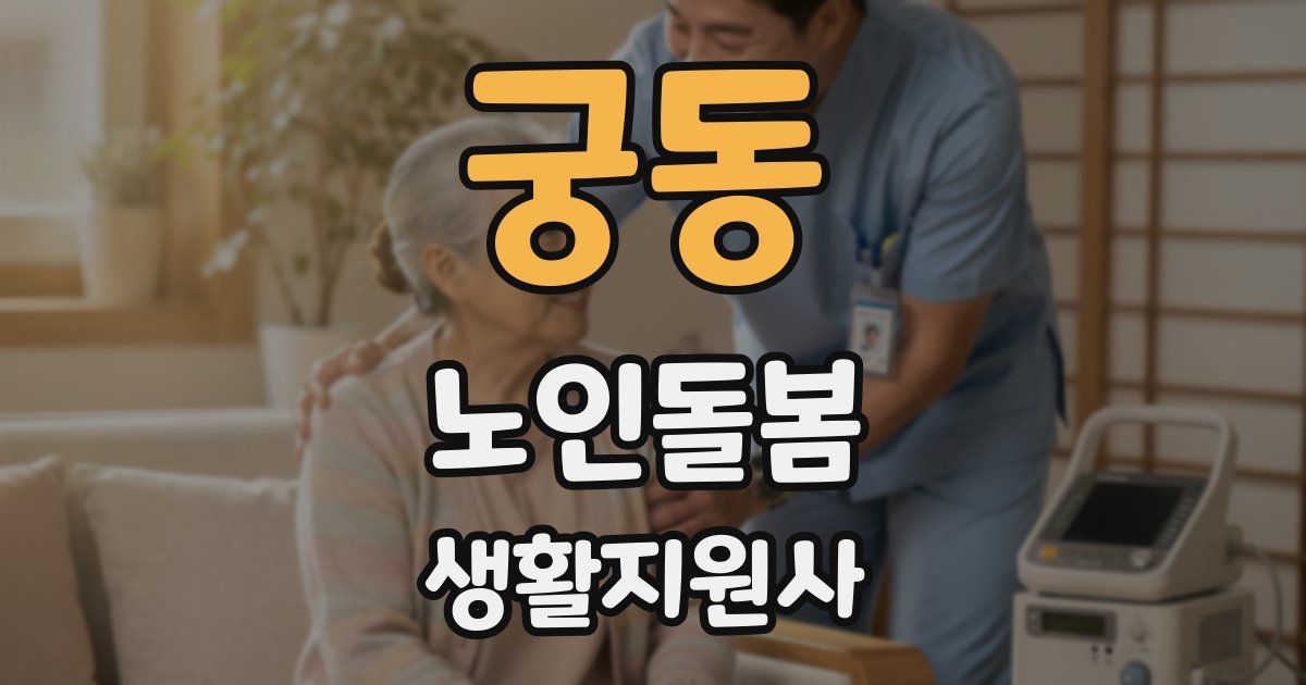 궁동 노인돌봄생활지원사 자격증