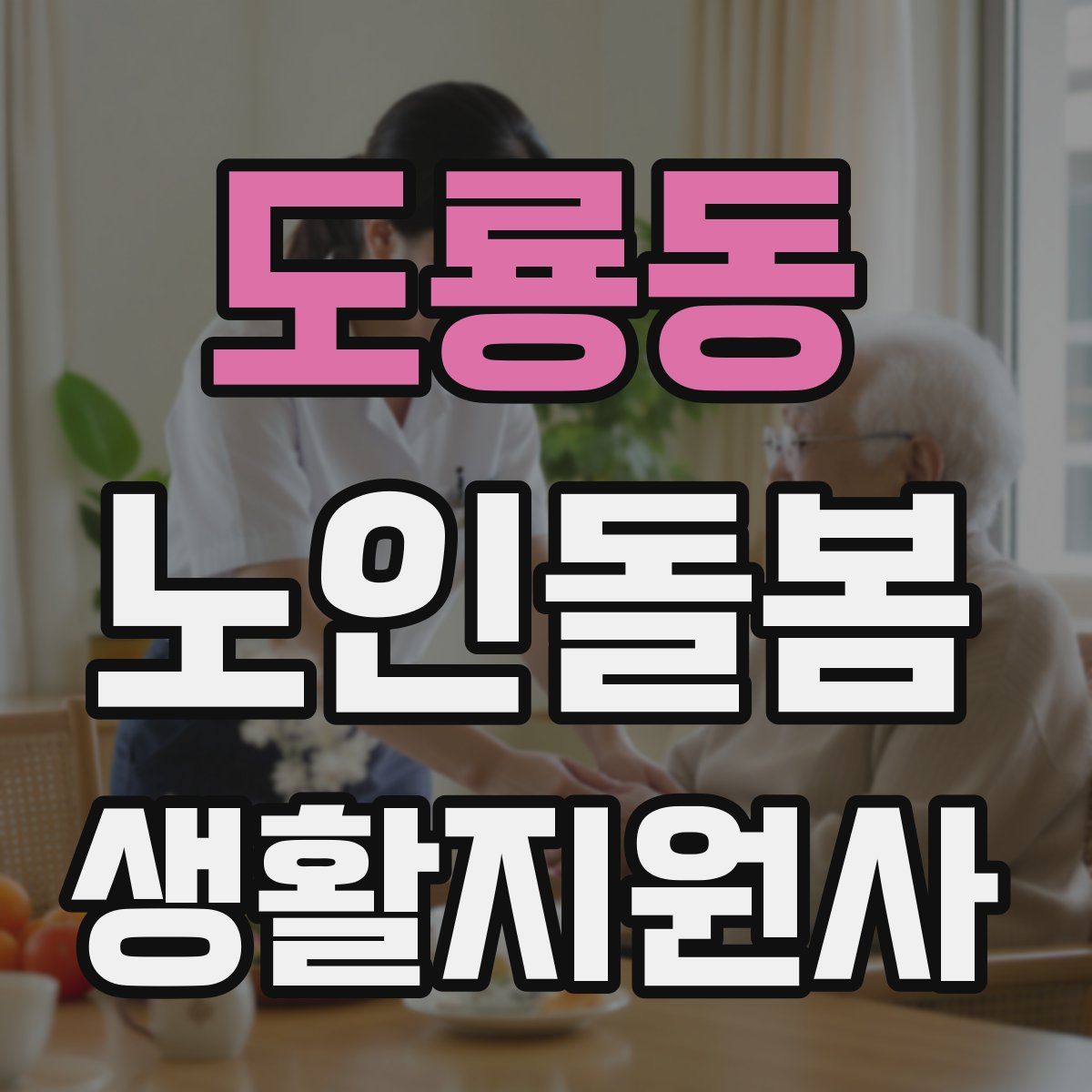 도룡동 노인돌봄생활지원사 자격증