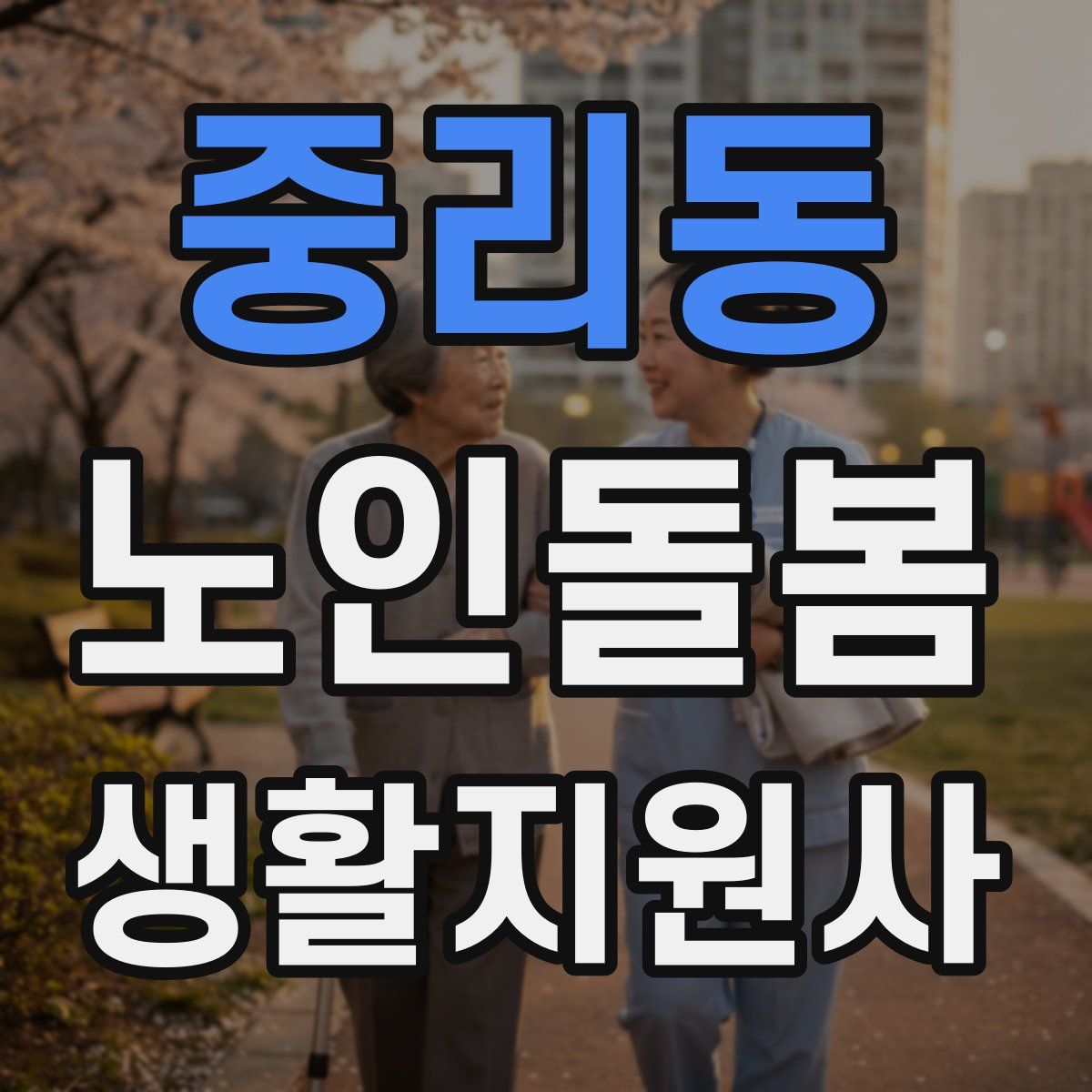 중리동 노인돌봄생활지원사 자격증
