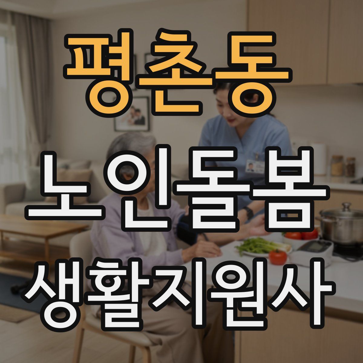 평촌동 노인돌봄생활지원사 자격증