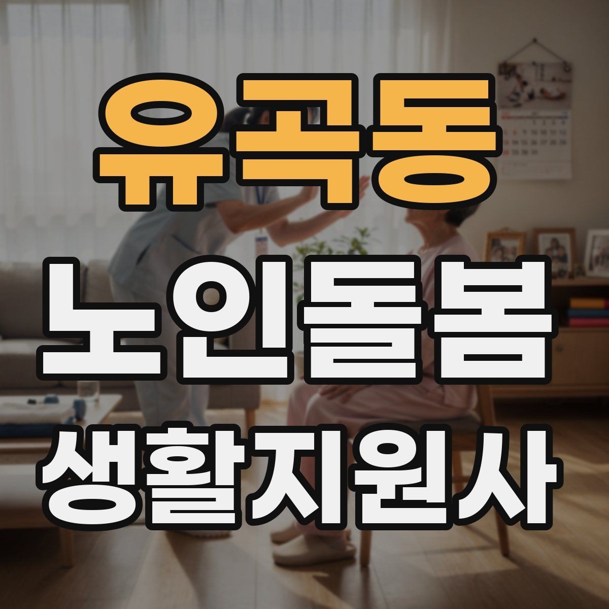 유곡동 노인돌봄생활지원사 자격증 정기 통원 일정 관리 팁