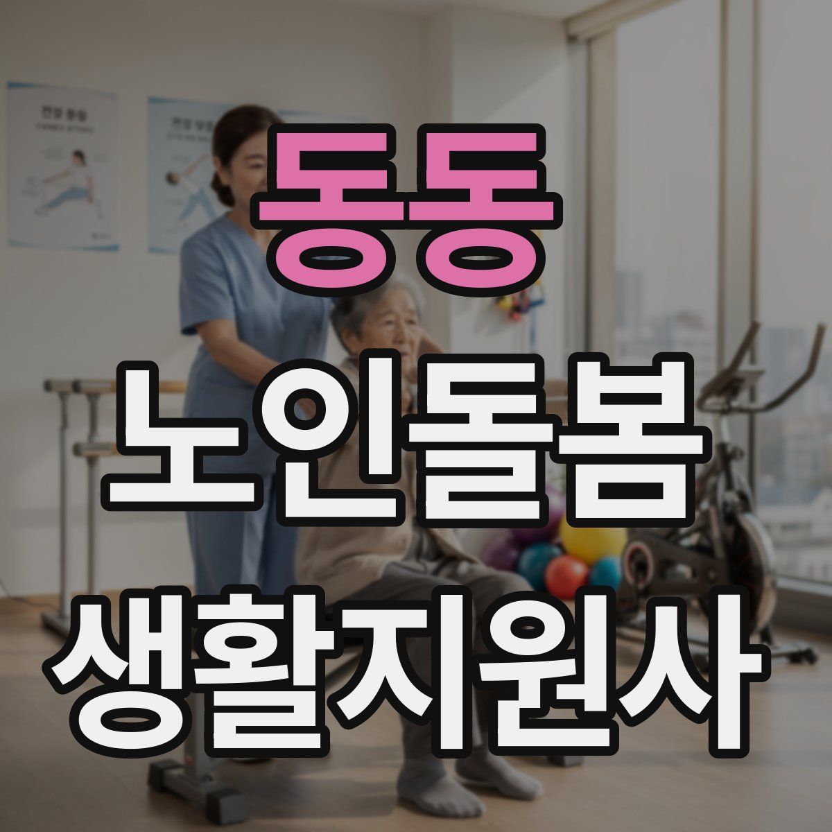 동동 노인돌봄생활지원사 자격증