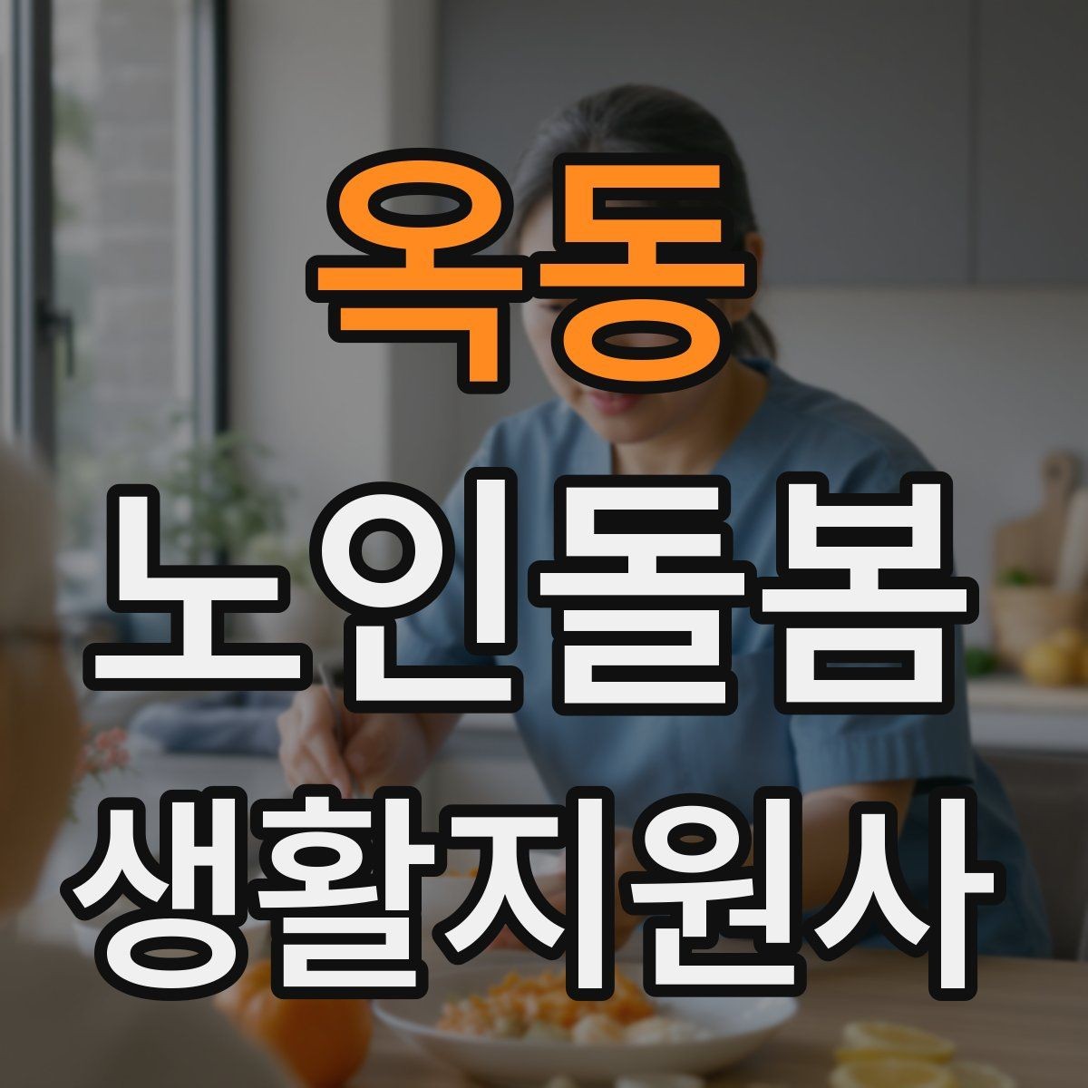 옥동 노인돌봄생활지원사 자격증 한 번에 이해하는 업무 핵심 정리