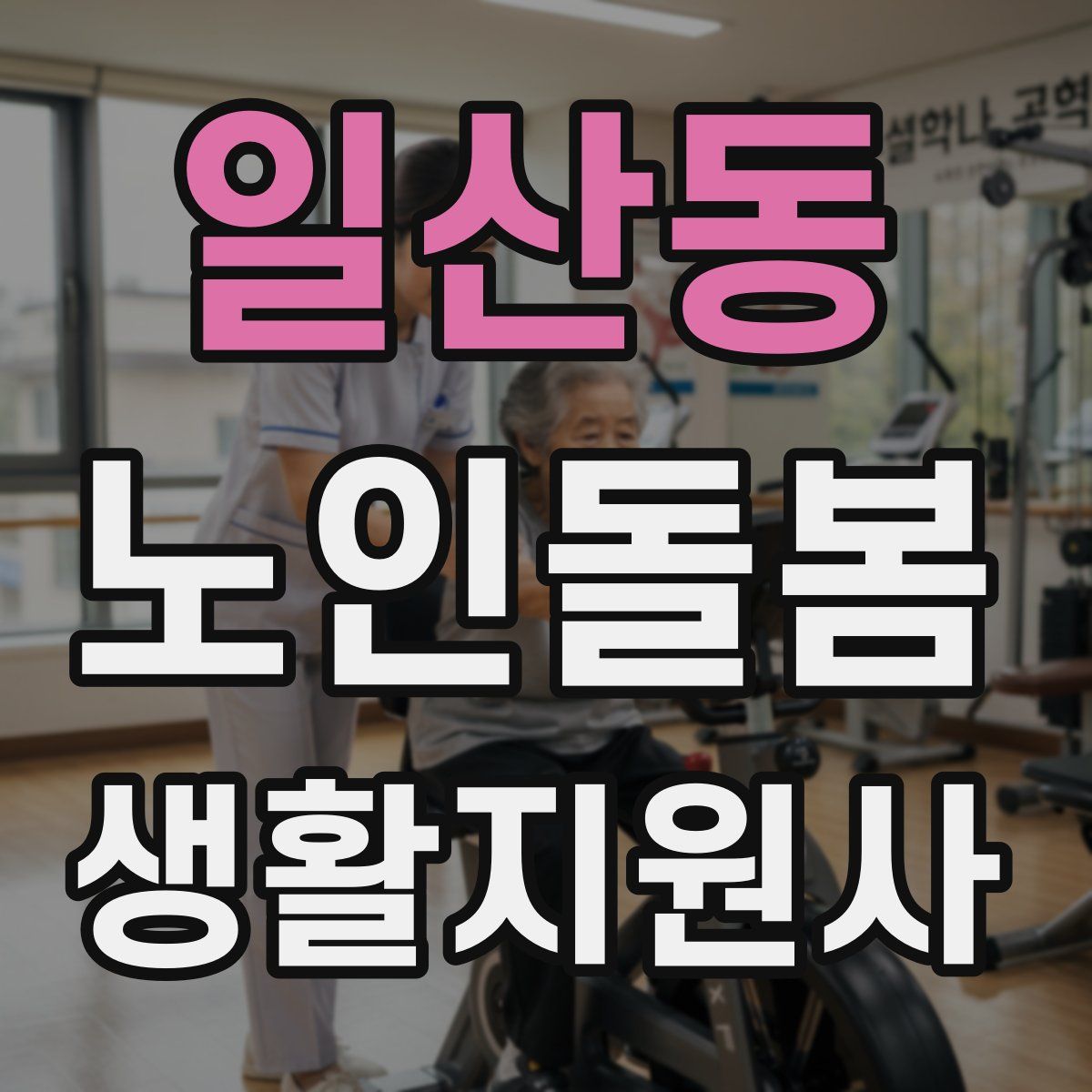 일산동 노인돌봄생활지원사 자격증