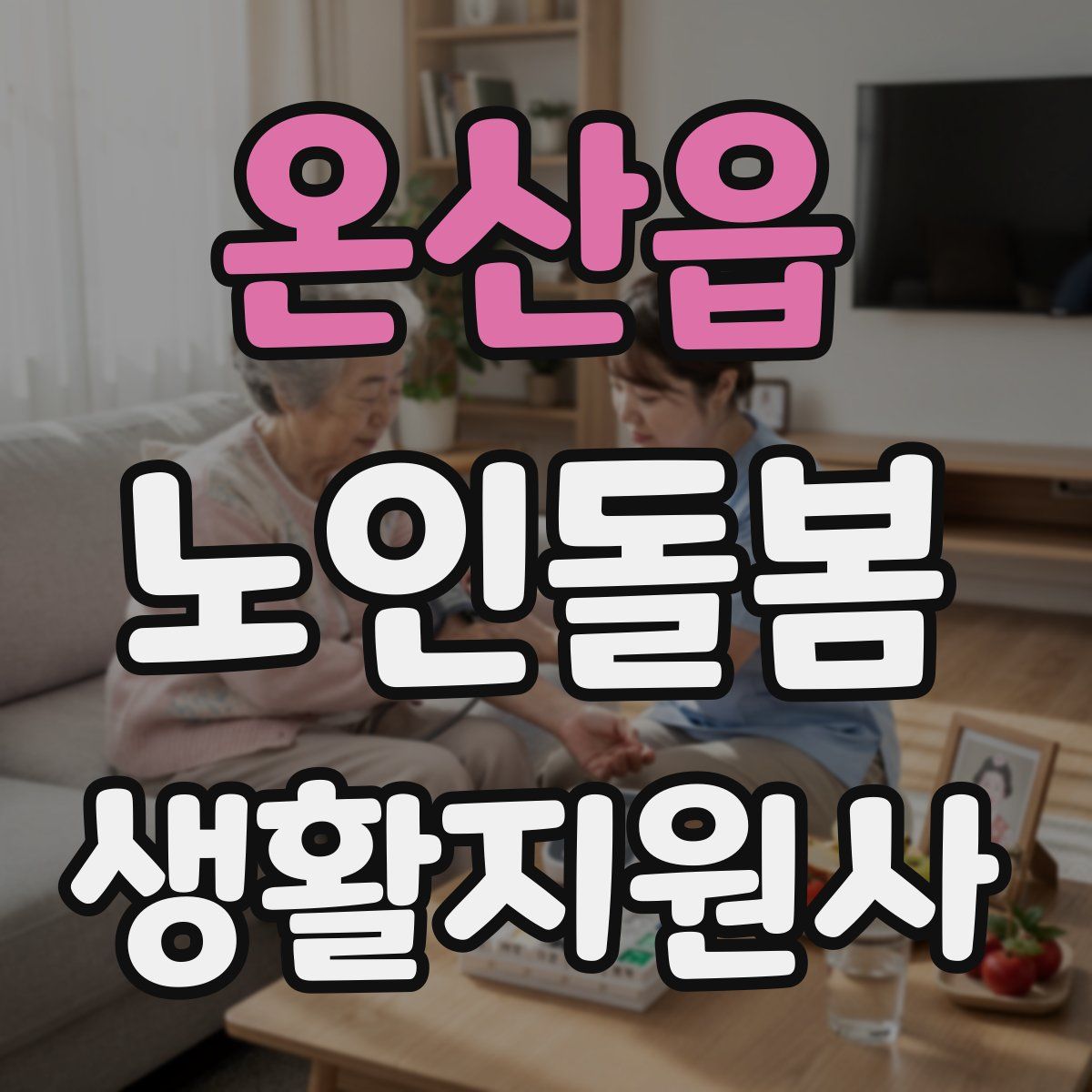 온산읍 노인돌봄생활지원사 자격증