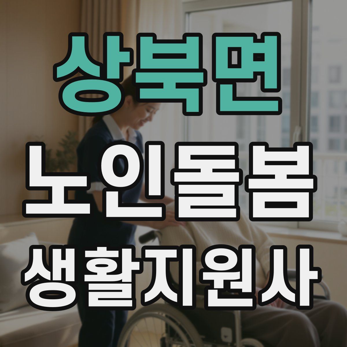 상북면 노인돌봄생활지원사 자격증